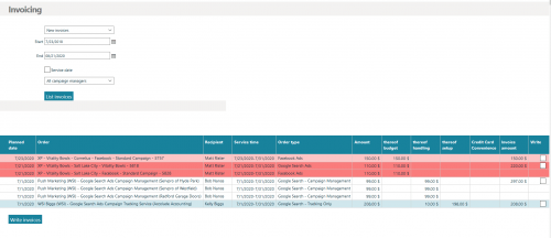 InvoiceWritingAdplorer