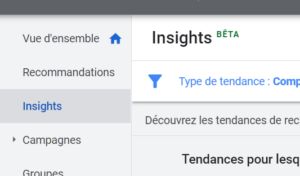 Les insights des tendances de recherche